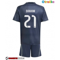 Otroške Nogometnih dresov Real Madrid Brahim Diaz #21 Gostujoči 2025-26 Kratki rokavi (+ hlače)